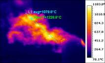 Thermal Image of a flare