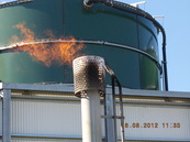 Flare used at a Waste Recycling Facility